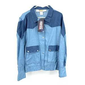 Back to the Future Mens XL Denim Costume Jacket Fun
